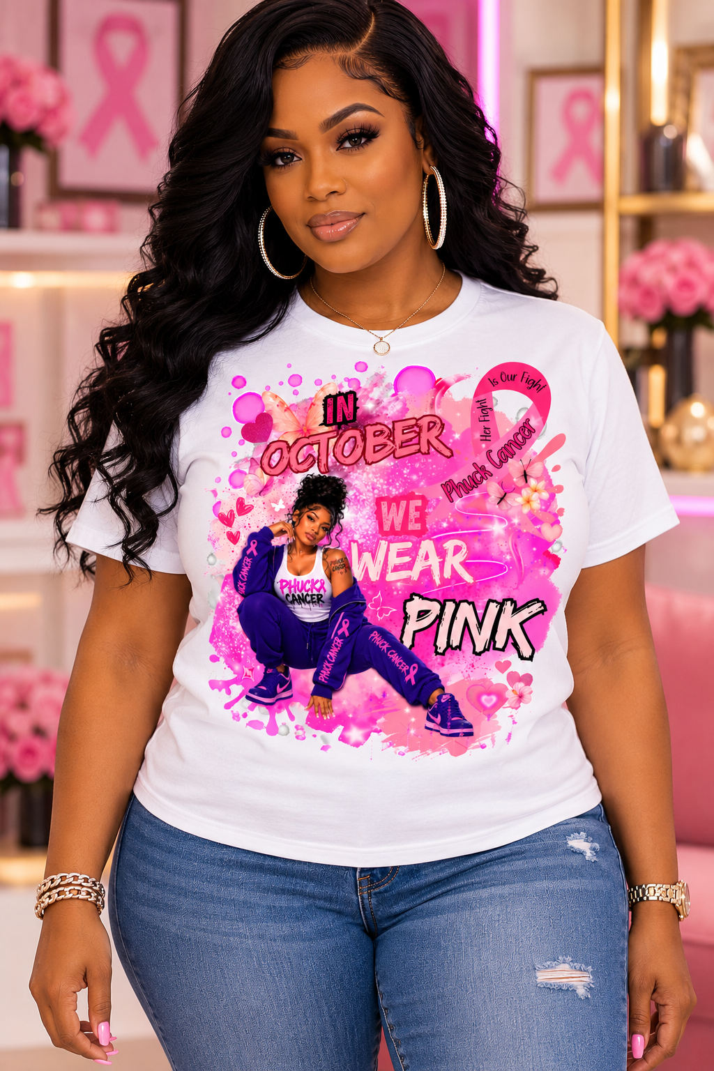 Editable Breast Cancer Awareness Canva Design Template 🎀