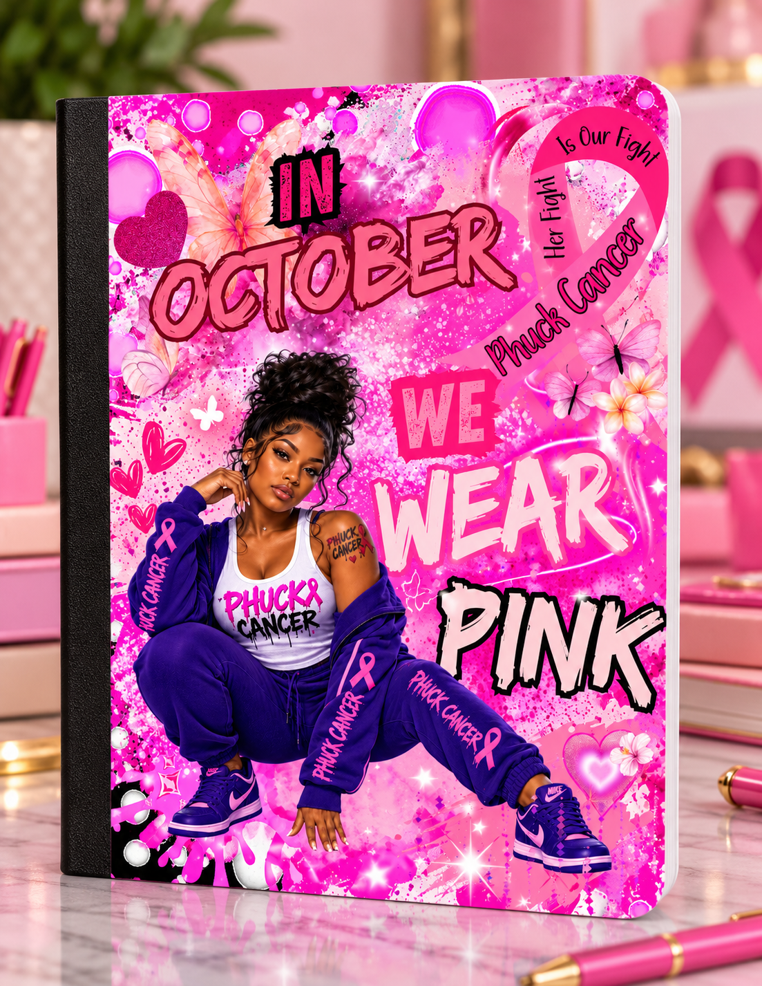Editable Breast Cancer Awareness Canva Design Template 🎀