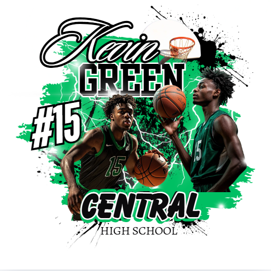 Editable Basketball T-Shirt Canva Design Template 🏀👕