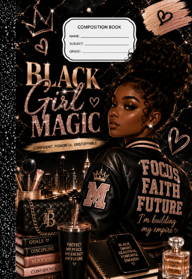 Teen Composition Book Cover Canva Templates 📚✨
