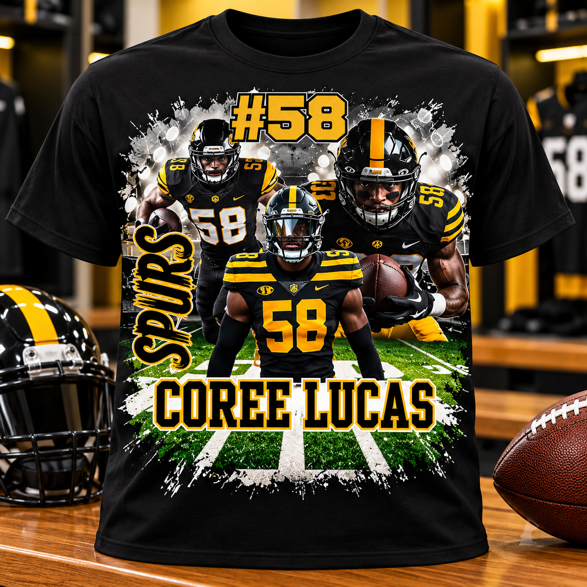 Editable Football + T-Shirt Canva Template Bundle 🏈👕